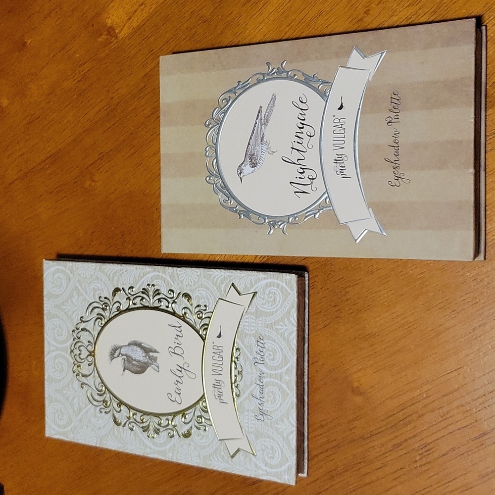 Two Pretty Vulgar eyeshadow palettes